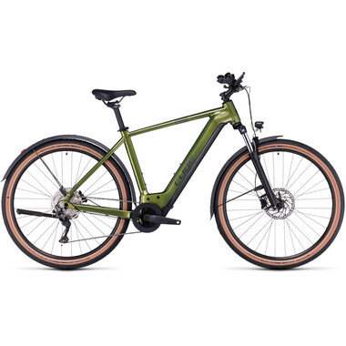 CUBE NURIDE HYBRID PRO 750 ALLROAD DIAMANT Electric Trekking Bike Green 2023 0